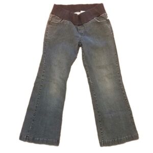 Vintage Maternity WIDE LEG JEANS by ANNOUNCEMENTS vintage brand blue denim